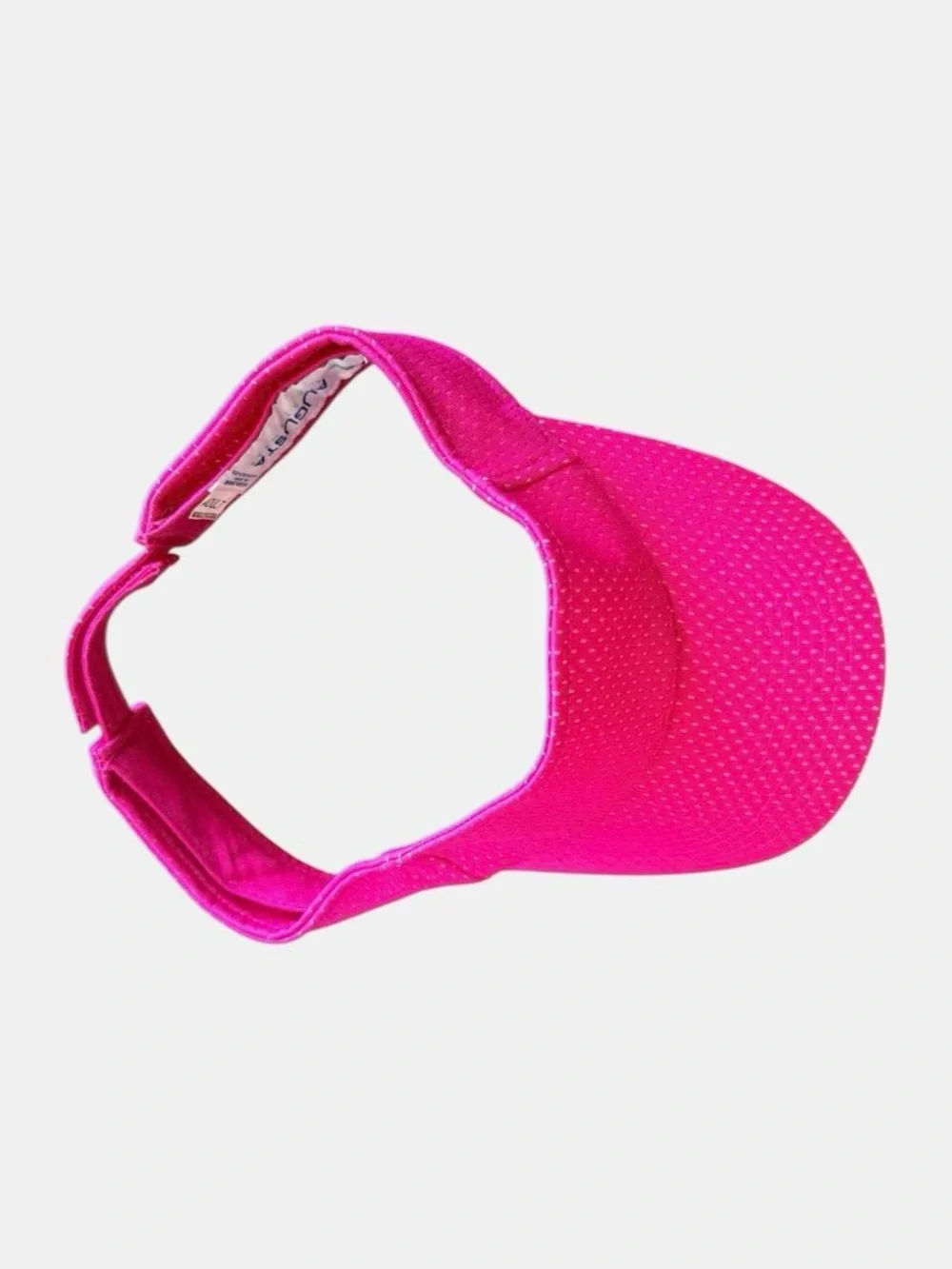 Augusta Sportswear Hot Pink Neon Athletic Mesh Tennis Golf Run Visor Hat
